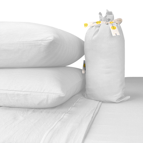 Juego de Sábanas Matrimonial Selectas Suavidad Premium 3500 hilos Onstore. Color blanco