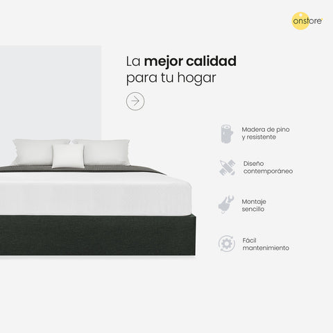 Base Para Cama Matrimonial Madera