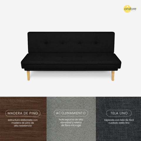 Sofa Cama Futton Reclinable Lino