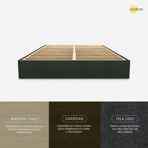 Base Para Cama Matrimonial Madera