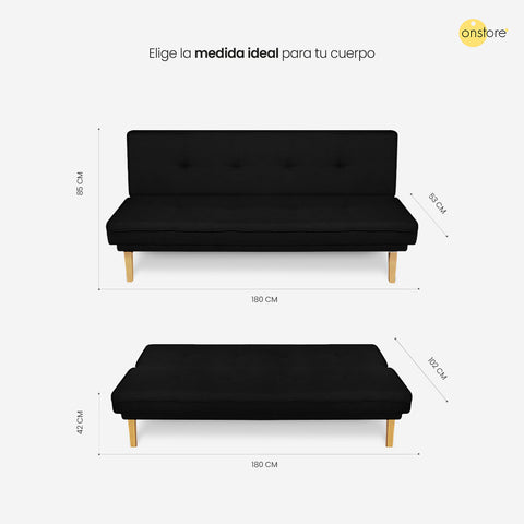 Sofa Cama Futton Reclinable Lino