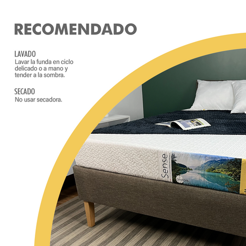 Colchon En Caja Memory Foam Sense