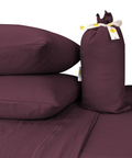 Juego de Sábanas Matrimonial Selectas Suavidad Premium 3500 hilos Onstore. Color borgoña