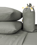 Juego de Sábanas Matrimonial Selectas Suavidad Premium 3500 hilos Onstore. Color gris ambar