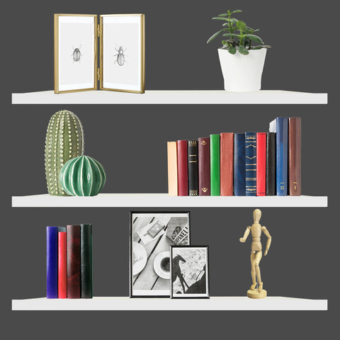 Set 3 Repisas Flotantes Modernas 48x14.5cm