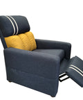 Sillón Reclinable Reposet Moderno Cómodo Resistente Futbol. Color gris