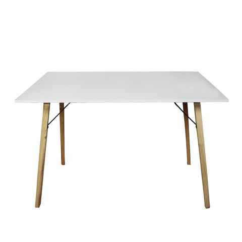 Mesa Moderna Minimalista estilo Eames  Onstore. Color blanco
