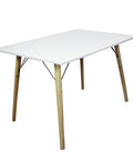 Mesa Moderna Minimalista estilo Eames  Onstore. Color blanco