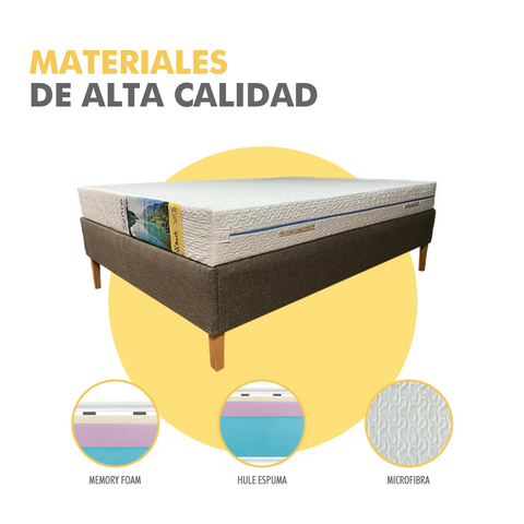 Colchon En Caja Sense Individual Onstore. Materiales de alta calidad