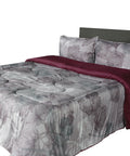 Edredón Individual Doble Vista Estampado Lilas