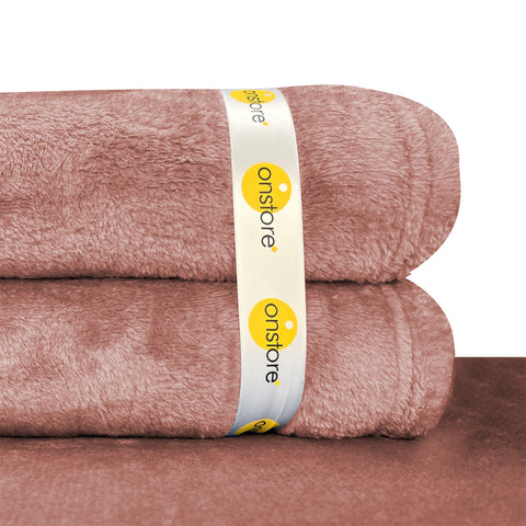 Cobija Individual Premium  230cm x 150cm Onstore. Color rosa