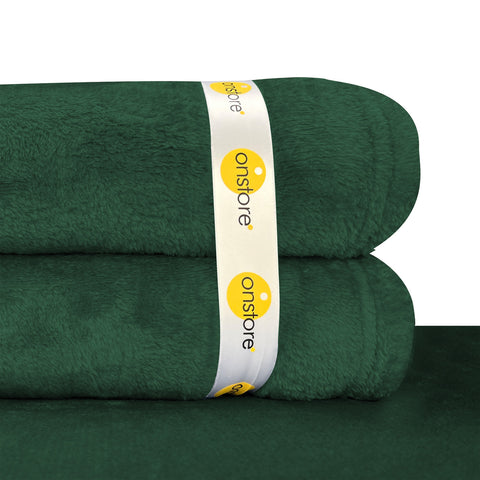 Cobija Individual Premium  230cm x 150cm Onstore. Color verde